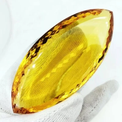 Natural Yellow Topaz Marquise 988.90 Ct VVS Clean Certified Big Size Gemstone - Image 1 of 4