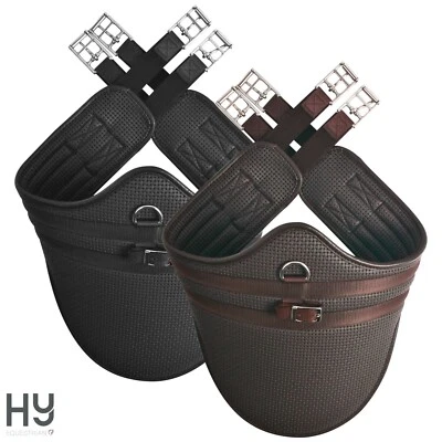 Hy Equestrian langer Waffelnietengürtel - anatomisch geformt - kein Scheuern/Reiben