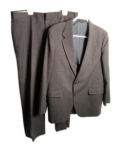 The American Trend Mens Suit Set Blazer And Pants Blue Vintage Size 44R - Picture 1 of 23