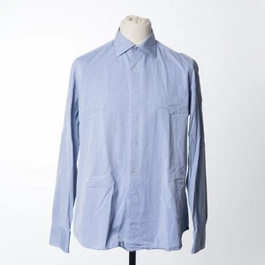 ALEA Hemd blau Rautengewebe Baumwolle Herren 41/16 - Bild 1 von 5