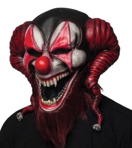 Morbid Enterprises Adult Bearded Red Jester Mask New With Tags - Picture 1 of 4