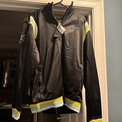 COOGI Full Zip Jacket Mens Size XL Letterman/Varsity Style Black Multicolor - Image 1 of 4