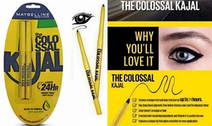 Maybelline Colossal Kajal Deep Black Kohl Smudge/Water Proof- TWIN PACK (2 pcs) - Picture 1 of 5