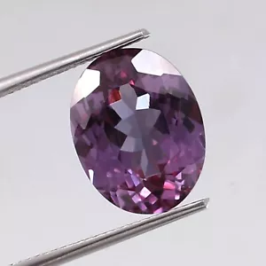 Natural Flawless Brazilian Alexandrite Loose Oval Gemstone Cut 14x11 MM- 9.40 CT - Picture 1 of 6