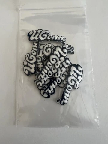 Bag of Small NCAA UConn Huskies Iron-On Text Patches.MINT.Fast Ship.CONNECTICUT Cover