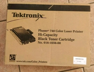 Tektronix 016-1656-00/016165600 Xerox Toner, Black High Capacity For Phaser 740 - Image 1 of 3