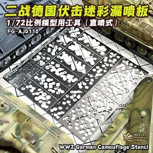 Alexen AJ0110 WW2 German Camouflage Stencl Stenciling Template Leakage Tool 1:72 - Picture 1 of 13