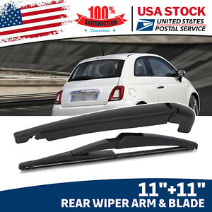 Rear Wiper Arm & Blade OEM 68079869AA 68079870AA Fits For FIAT 500 2012-2019 2PC