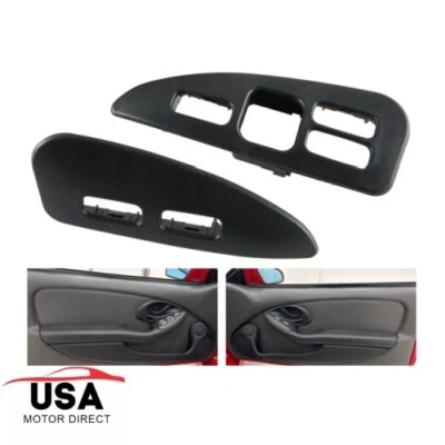 2PCS Door Switch Trim LH & RH Compatible with 1993-99 Pontiac Firebird Trans Am Foto 1 de 4