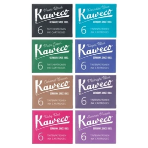 Kaweco Füllfederhalter Tintenpatronen, 8 verschiedene Farben Packungen (6 Stück pro Packung) - Bild 1 von 9
