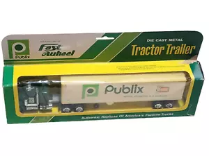 Vintage Fast Wheel Publix Danish Bakery Semi Tractor Trailer 1:50 Scale - Picture 1 of 7