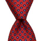 Cravate maigre homme CHAPS 100 % polyester POLKA DOT rouge/bleu neuf avec étiquettes