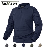 Men's Assault Military Tactical Combat Shirts Long Sleeve Outdoor Army T Shirt