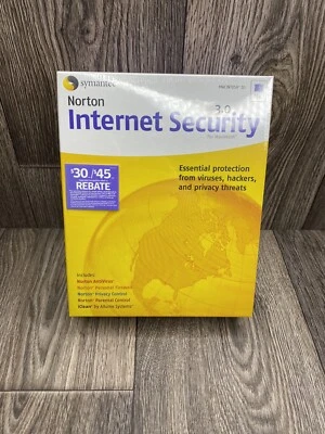 NEW SEALED 2003 SYMANTEC NORTON INTERNET SECURITY 3.0 SOFTWARE FOR MAC - Image 1 of 2