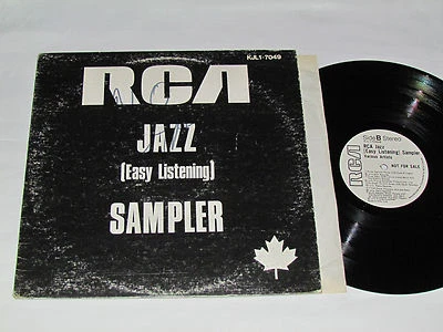 RCA JAZZ (Easy Listening) SAMPLER LP KJL1-7049 White Label Rare Promo Canada VG - Image 1 of 4
