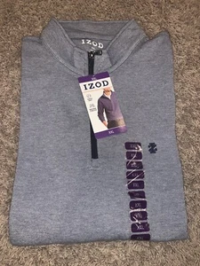 NWT XXLarge Men’s Blue Izod Oxford 1/4 Zip Golf Pullover 2XL MSRP $60 - Picture 1 of 7