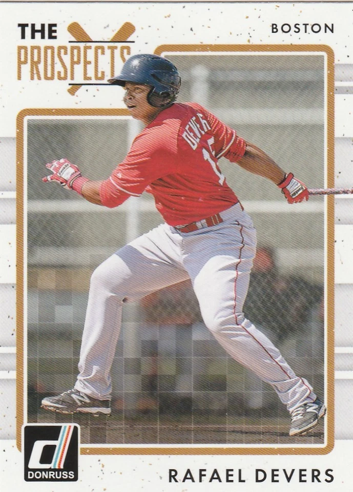 2017 DONRUSS RAFAEL DEVERS OF RED SOX #TP-7 THE PROSPECTS SP - Image 1 of 1
