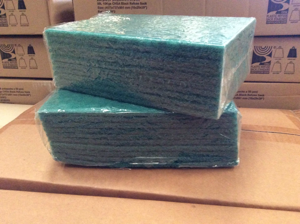 WARD HYGIENE 40 x Heavy Duty Scouring Pads Scourer Only SAFE Scrubbing Scrub Abrasive Pad
