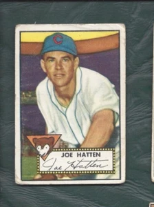 1952 Topps Baseballkarte #194 Joe Hatten Chicago Cubs Sehr guter Zustand - Bild 1 von 2