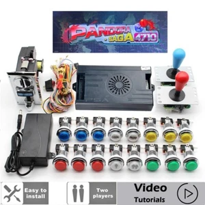 2 player Pandora box 4710 kit led button 5 pin joystick DIY arcade machine kits - Picture 1 of 6