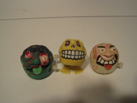 Vintage 1986 TCFC Madballs Wind-Up 2" Figure LOT OF 3 Cover