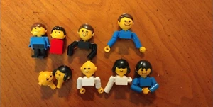 Vintage 70s Lego Homemaker Family Figures Man Woman Girl Boy Figure Mixed Lot - Picture 1 of 3