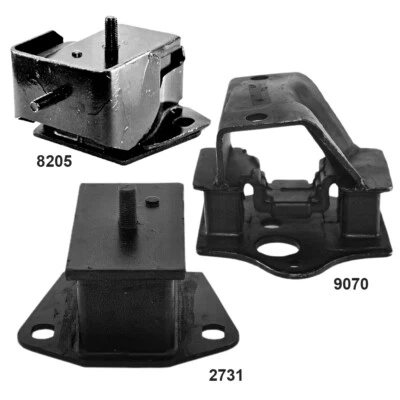 Engine Motor Mount & Rear Trans. Mount 3Pcs Set for Dodge Ram 50 L4 2.4L - Image 1 of 4