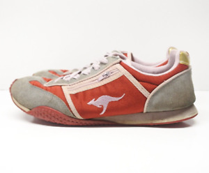 KangaROOS Running Shoes Womens Size 8 US RUBY Red Grey Gold Zipper Sneakers