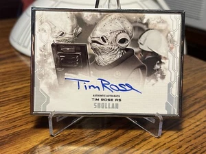 Tarjeta autógrafa Star Wars Topps Masterworks Tim Rose/10 - Imagen 1 de 1