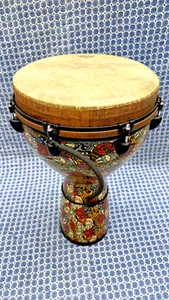 Remo Mondo Djembe 14" Multi-Mask, w/Case & Wrench - MINT - Picture 1 of 12