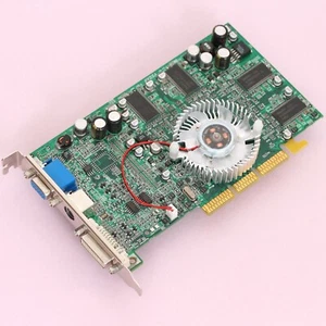 ATI Radeon 9000 PRO 64MB DDR AGP Video Card PixelView AGP 8x DVI/VGA *NEW FAN* - Picture 1 of 4