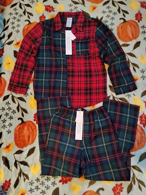 Nuevo con etiquetas Gap Kids Pendleton Abrigo Clásico PJ Poliéster Franela Navidad Pijama Talla 10 Foto 1 de 4