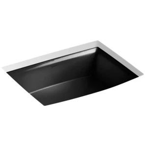 Kohler K-2355-7 Archer 19-7/8" Undermount Bathroom Sink with Overflow, Black - Picture 1 of 2