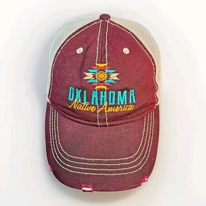 Oklahoma "Native America" Snapback Mesh Back Trucker Hat Cap - Picture 1 of 8