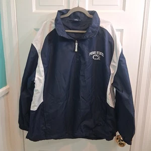 Vintage Penn State Nittany Lions Pro Player Pullover Giacca a vento Uomo XL Blu Bianco - Foto 1 di 16