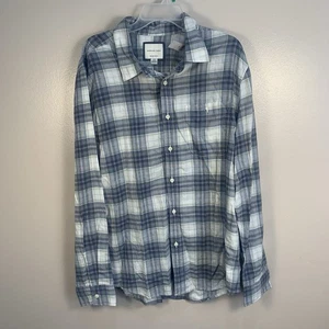 Camisa a Cuadros American Eagle Súper Suave Ligera Franela Abotonada L Nueva con Etiquetas - Imagen 1 de 11