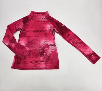 Camisa Nike Pro Hyperwarm Gráfica Cuello Simulado Niñas Talla Mediana Rosa 575217-010 Foto 1 de 4
