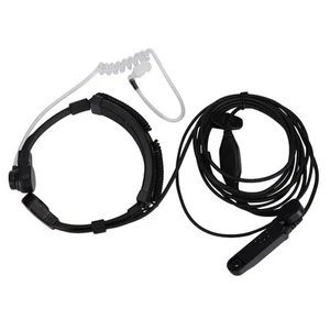 Air Acoustic Tube Throat Vibration Ptt Mic Headset For Uv Xr A 58 Uv HLF - Zdjęcie 1 z 9