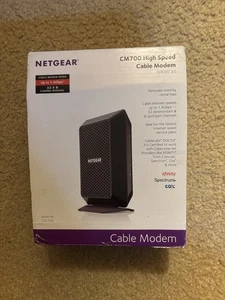 NETGEAR CM700 High-Speed Cable Modem DOCSIS 3.0 with AC Adapter - Picture 1 of 4