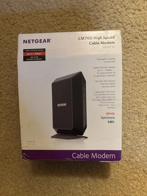 NETGEAR CM700 High-Speed Cable Modem DOCSIS 3.0 with AC Adapter - Image 1 of 4