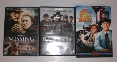 lot of 3 dvds - The Missing Texas Rising 1965 TV Series Wild Wild West Season 1 Foto 1 de 2