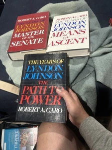 The Years Of Lyndon Johnson By Robert Caro 3 Volumes - Picture 1 of 13