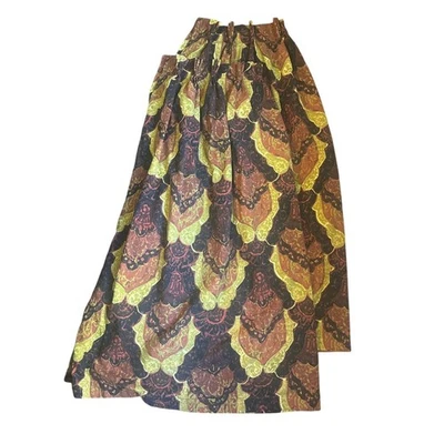 Cortinas plisadas retro modernas vintage años 60-70 mediados de siglo 2 paneles  Foto 1 de 4