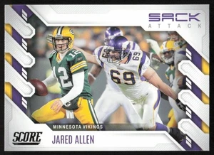 Jared Allen 2022 Panini Score Football # SA-JA Sack Attack Minnesota Vikings - Foto 1 di 1