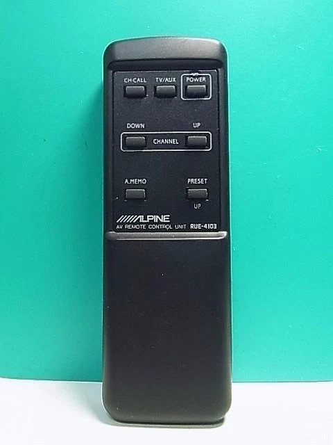 Alpine RUE-4103 Black Tested Audio System Remote Control Japan JP Free Shipping - Image 1 of 1