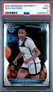 2022 Bowman University Chrome #43 Juju Watkins 1st Bowman PSA 9 Mint - Picture 1 of 2