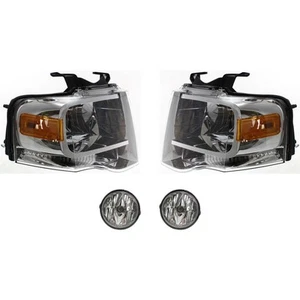 Headlight Kit For 2007-2014 Ford Expedition Left and Right 4pc - Picture 1 of 12