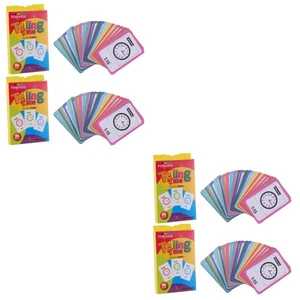 4 stücke Time Time Flash Cards Pädagogisches Brett Spiel Teaching Spiel - Bild 1 von 12