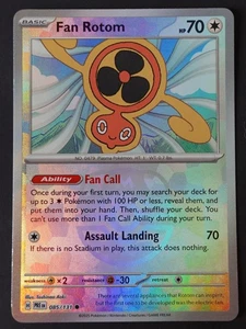 Fan Rotom (Master Ball Pattern) 085/131 Sv: Prismatic Evolutions Holo - Picture 1 of 1