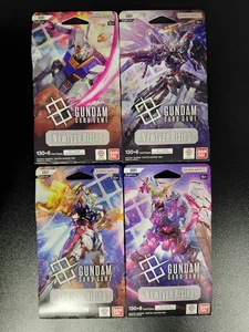 x4 Gundam Card Game Newtype Rising Booster Blister Packs GD01 Englisch NEU SEALED - Bild 1 von 1